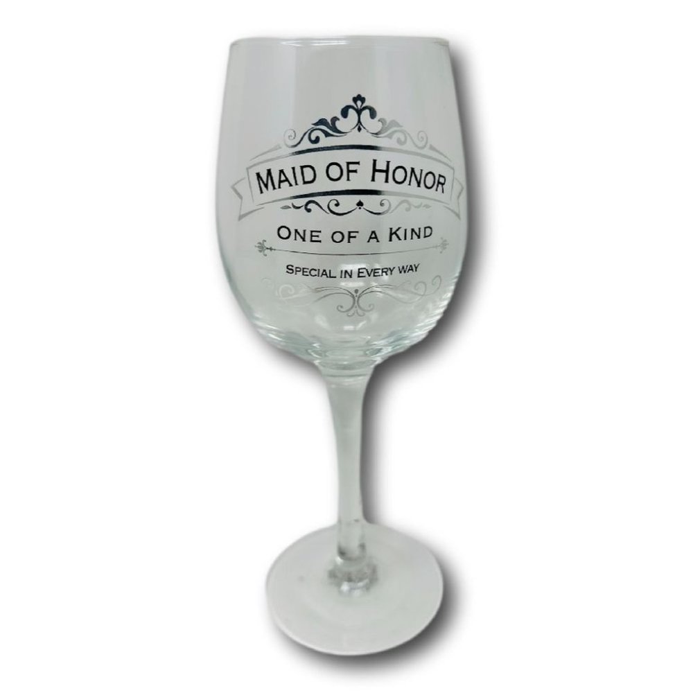 Insignia Maid of Honor Toasting Wine Glass Enesco